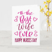 Beste vrouw ooit verpleegkundigen dag typografie i kaart (Gele Bloem)