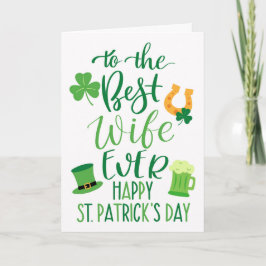 Beste vrouw ooit voor St. Patrick's Day Kaart