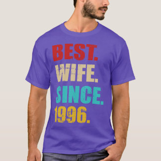 Beste vrouw sinds 1996 Zilveren trouwdag T-shirt