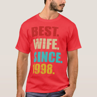 Beste vrouw sinds 1998 voor de 25e zilveren bruilo t-shirt
