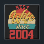 Beste vrouw sinds 2004 Epic Couple 20th Wedding An Magneet<br><div class="desc">Beste vrouw sinds 2004 Epic Couple 20th Wedding Jubileum T-shirt.png</div>
