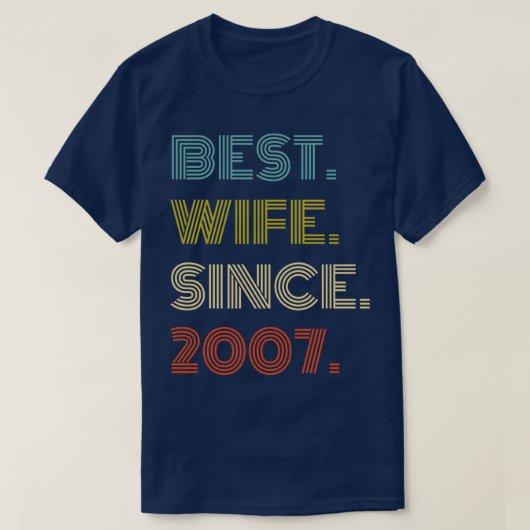 Beste vrouw sinds 2007 t-shirt (Design voorkant)
