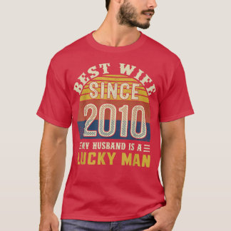 Beste vrouw sinds 2010 12th Wedding Jubileum 532 T-shirt