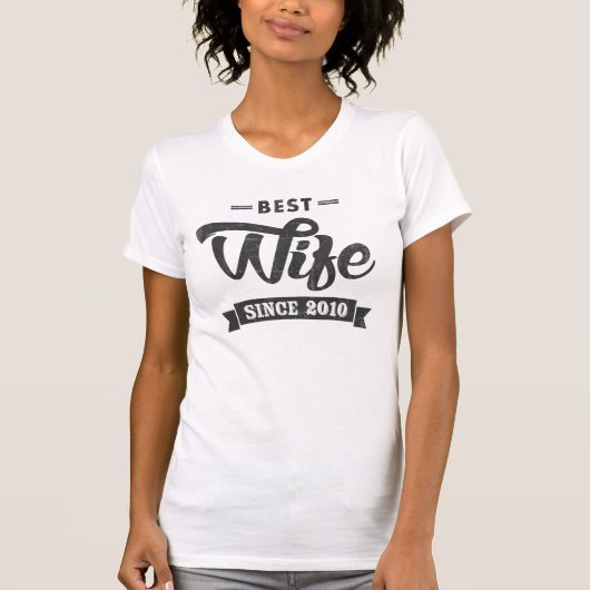 Beste vrouw sinds 2010 t-shirt (Voorkant)