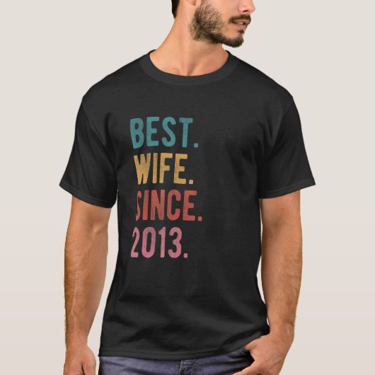 Beste vrouw sinds 2013 9e huwelijksdag voor H T-shirt (Voorkant)