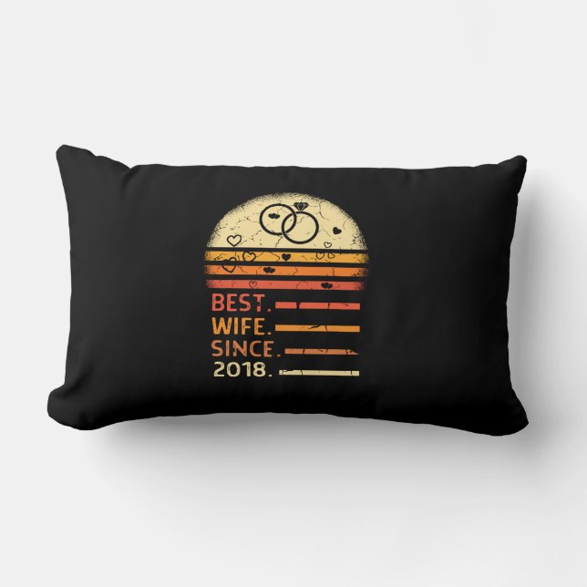 Beste vrouw sinds 2018, retro  moederdag kussen (Voorkant)