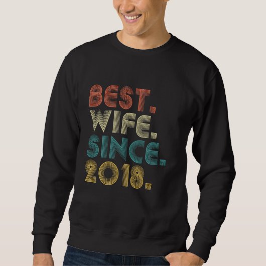 Beste vrouw sinds 2018 T Shirt 1st Wedding Anniver (Voorkant)