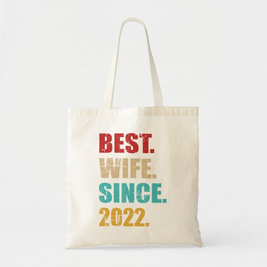 Beste vrouw sinds 2022 voor 2e bruiloft Jubileum Tote Bag (Voorkant)
