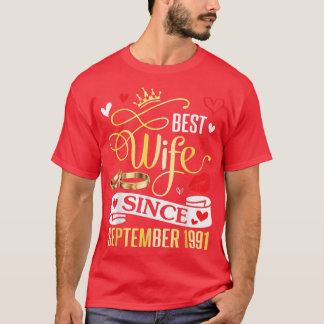 Beste vrouw sinds september 1991 Gefeliciteerd 31  T-shirt