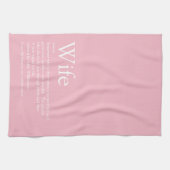 Beste vrouw ter wereld Definitie Meisjesachtig Roz Theedoek (Horizontaal)