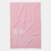 Beste vrouw ter wereld Definitie Meisjesachtig Roz Theedoek (Verticaal)