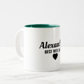 Beste vrouw tweekleurige koffiemok (Voorkant links)