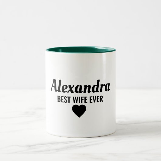 Beste vrouw tweekleurige koffiemok (Center)