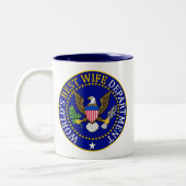 Beste vrouw van de wereld tweekleurige koffiemok (Links)