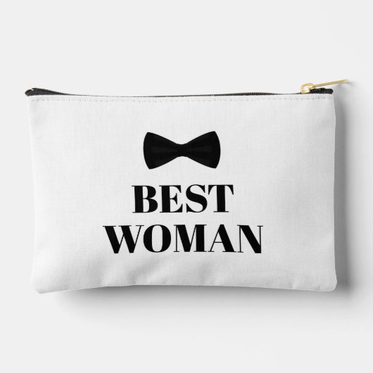 beste vrouw zwart stropdas strik bruiloft stijlvol etui (Achterkant)