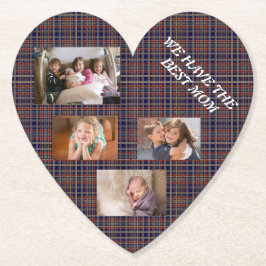 Beste Vrouwelijke Bijrol in Tartan Plaid Freestyle Kartonnen Onderzetters