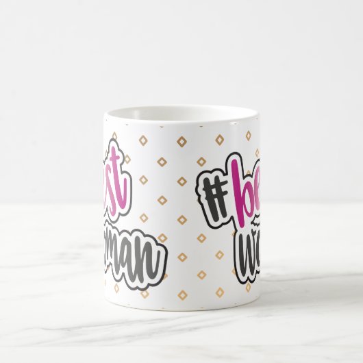 Beste vrouwelijke Mok met roze chroomeffect (Center)