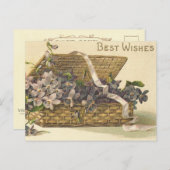 Beste waanzinnige mand van bloemen briefkaart (Voorkant / Achterkant)