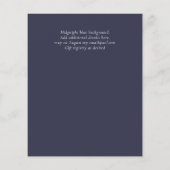 Beste Waarde Agate Glitter BAT MITZVAH Uitnodiging (Achterkant)