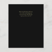Beste Waarde Agate Glitter BAT MITZVAH Uitnodiging (Achterkant)