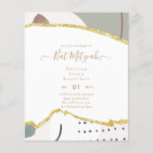 Beste Waarde Agate Glitter BAT MITZVAH Uitnodiging (Voorkant)