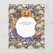 Beste waarde HALLOW TUSSEN WEDDING nodigt Skulls u (Achterkant)