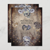 Beste waarde HALLOWEEN Partij nodigt Skulls uit (Voorkant / Achterkant)