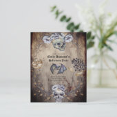 Beste waarde HALLOWEEN Partij nodigt Skulls uit (Staand voorkant)