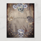 Beste waarde HALLOWEEN Partij nodigt Skulls uit (Achterkant)