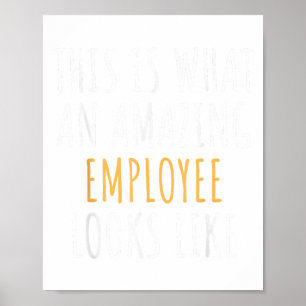 Beste waardering werknemer Dank u aan het eind van Poster