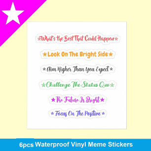 Beste Wat Kan Gebeuren Memes   Waterdicht Positief Sticker