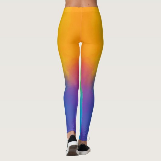 Beste Waterverf Leggings voor Vakantie Stijl (Achterkant)