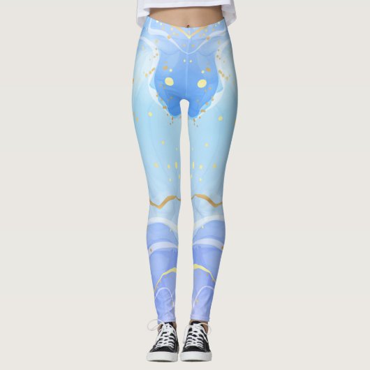 Beste Waterverf Leggings voor Vette Mode (Voorkant)