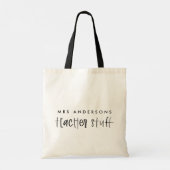 Beste waterverf, minimale cadeau voor docenten voo tote bag (Achterkant)