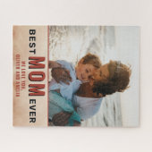 Beste Waterverf Moederdag Foto van moeder Legpuzzel (Horizontaal)