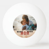 Beste Waterverf Moederdag Foto van moeder Pingpongbal (Voorkant)