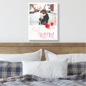 Beste Waterverf Red Roses Moederdag Foto Canvas Afdruk (Insitu (Slaapkamer))
