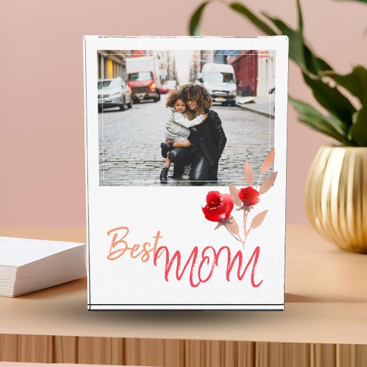 Beste Waterverf Red Roses Moederdag Fotoblokken