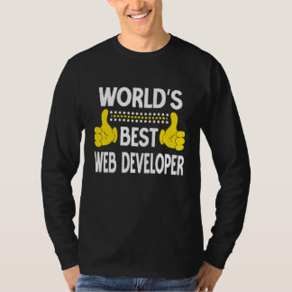 Beste Webontwikkelaar ter Wereld Functietitel Webo T-shirt