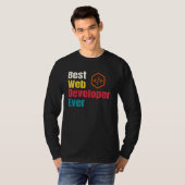Beste webontwikkelaar website programmeur codeur c t-shirt (Voorkant volledig)