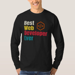 Beste webontwikkelaar website programmeur codeur c t-shirt
