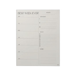 beste weekplanner - MAANDAG START Notitieblok