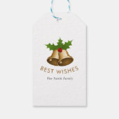 Beste Wens Jingle Bells Smith Family Cadeaulabel (Achterkant)