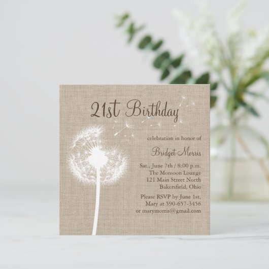 Beste wensen 21ste uitnodiging van de Dag van de V (Staand voorkant)