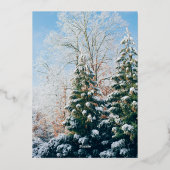 Beste wensen aan u en uw familie rode Zaken Folie Feestdagenkaart (Achterkant)