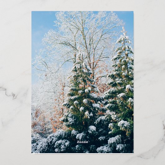 Beste wensen aan u en uw familie rode Zaken Folie Feestdagenkaart (Achterkant)