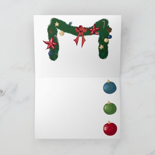 Beste wensen. Aanpasbaar Feestdagen Kaart (Binnen)