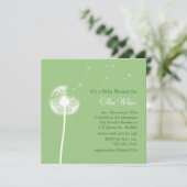 Beste wensen! baby shower (groen) kaart (Staand voorkant)