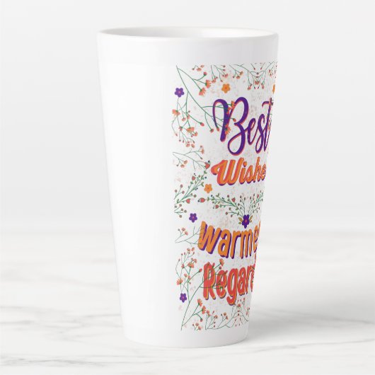 Beste wensen, beste wensen latte mok (Voorkant)
