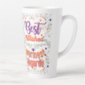 Beste wensen, beste wensen latte mok (Rechts)